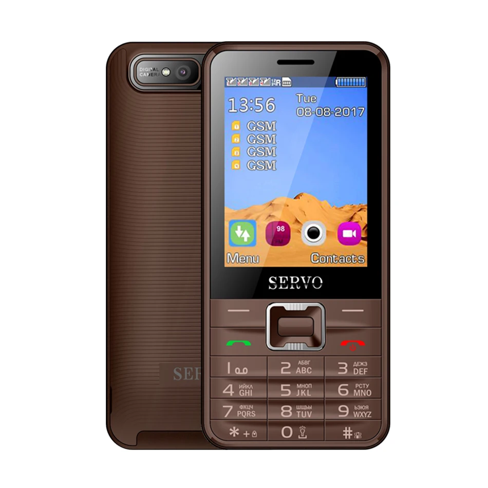 Tanie Quad Sim telefon komórkowy czterozakresowy 2.8 cala 4 karty Sim 4 telefon w trybie gotowości bluetooth z latarką MP3 MP4 GPRS klawiatura w języku rosyjskim