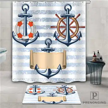 

Custom Anchor-of-ship (1) Waterproof Shower Curtain Doormat Home Bath Bathroom Polyester Fabric Multi Sizes#2019-1-05-81