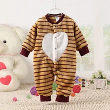 2016 Hot Sale Baby Clothes High Quality Cartoon Coral Fleece Infant font b Jumpsuit b font