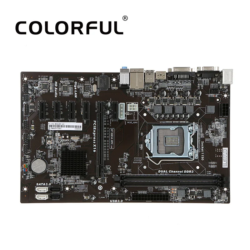 Colorful C.H81A BTC V20 Motherboard Systemboard for Intel H81/LGA1150 ...