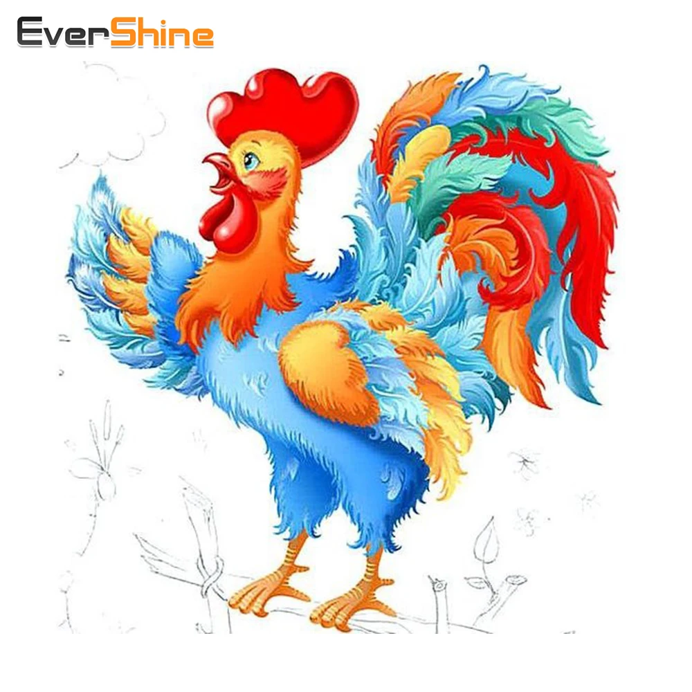 5D Diamond Painting Rooster Handmade Crafts Diamond Embroidery Painting
