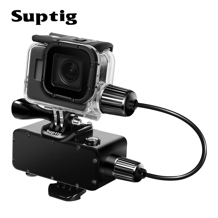 

Suptig 5200mAh Waterproof Power Bank Battery Charger Waterproof case for GoPro Hero 8/7/5/4/3 Action Camera SJ8 H9R Charging Box
