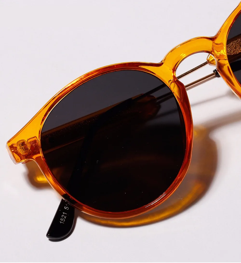 Женские Ретро Классические Круглые Солнцезащитные очки Модные женские роскошные винтажные зеркальные желтые очки металлическая оправа солнцезащитные очки