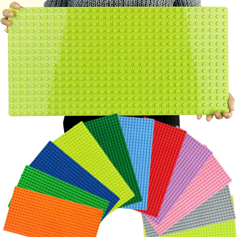 

12cm-51cm DIY Big Size Blocks Brick 8-32 Dots Base Plates Compatible with City Duploingly Accessories Toys for children Boy Gift