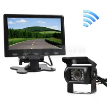 DIYKIT 12V Wireless Rear View Kit For Horse Trailer Motorhome Backup CCD Camera Kit System 7″ Touch Monitor Waterproof