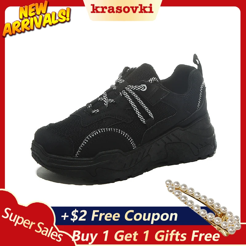 

Krasovki Sneakers Women Thick Bottom Breathable Canvas Lace Color Matching Dropshipping Muffin Bottom Fashion Causal Shoes Women