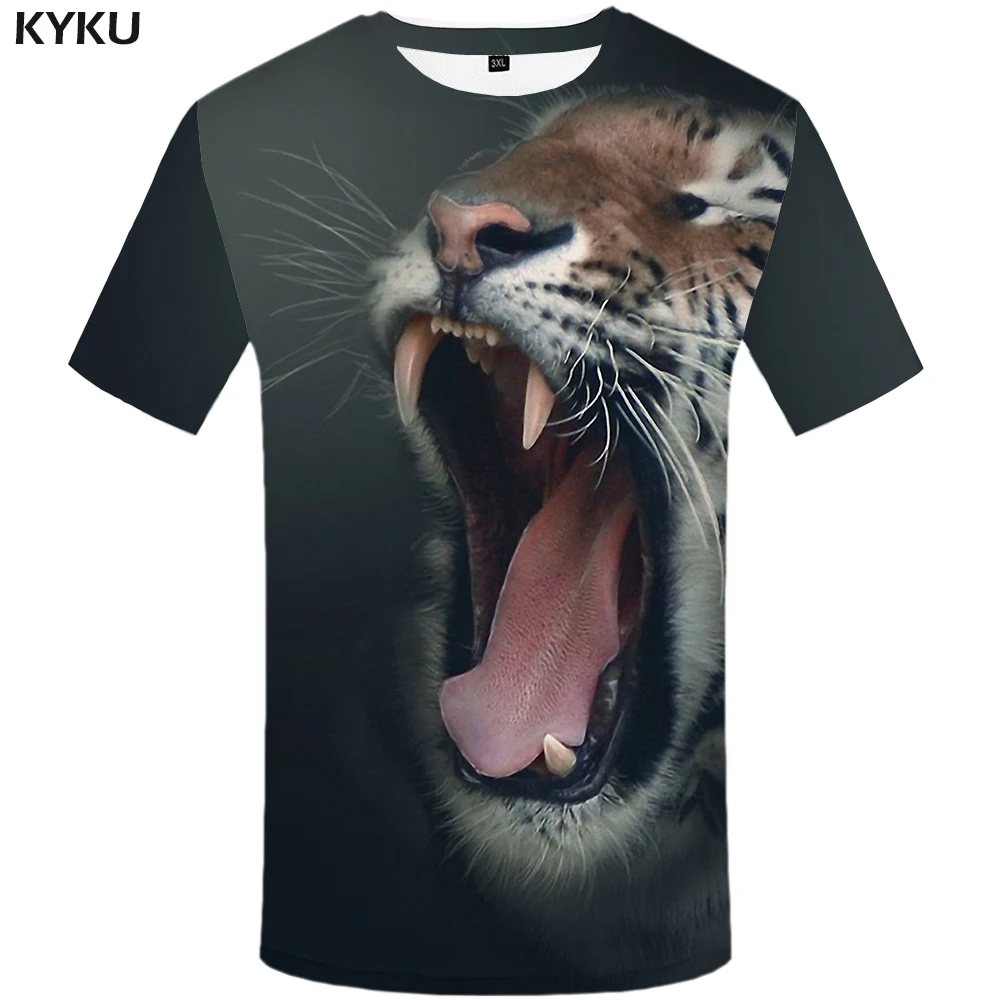 KYKU Tiger Shirt Water Clothes Animal T-shirt Funny T Shirts 3d T Shirt Men 2018 Summer Short Sleeve Mens Clothing New KYKU Tiger Shirt Water Clothes Animal T-shirt Funny T Shirts 3d T Shirt Men 2018 Summer Short Sleeve Mens Clothing New