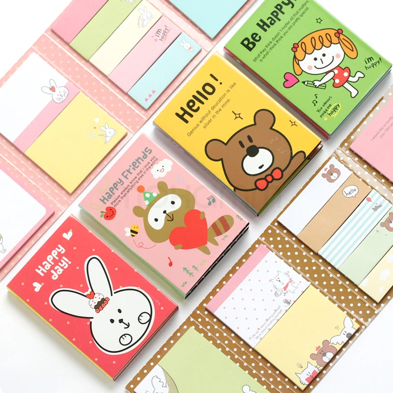 17 Real Papelaria Kawaii Cute Stickers Scrapbooking Paper Set Post It Planner Sticky Notes Office Supplies Korean Stationery Korean Stationery Sticky Notesplanner Sticky Notes Aliexpress