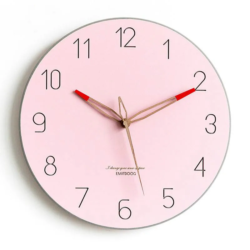 Simple Creative Nordic Personality Living Room Bedroom Wall Clock Mute Home Decoration Accessories Modern Design | Дом и сад