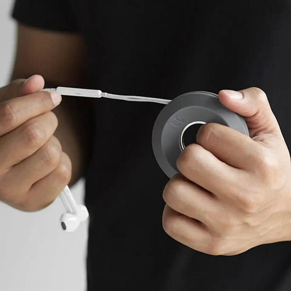 

New Arrival Donut Shape Magnetic Headphones Earphone Holder Cable Winder Cord Organizer