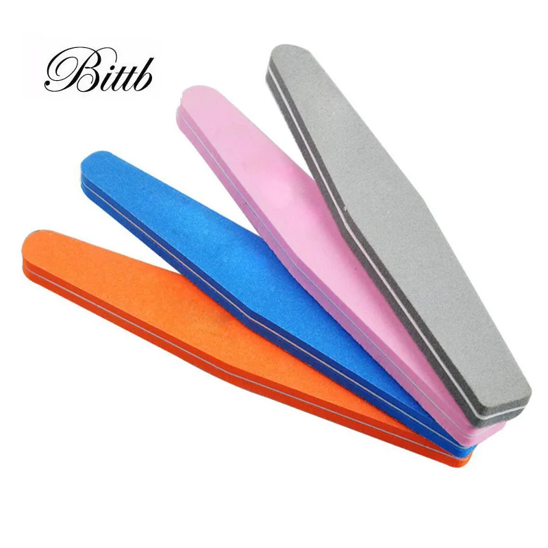 

Bittb 3pcs Nail File 100/180 Double-side Washable Nail Art Buffer Sanding File Sponges Polish Gel Nail Beauty Manicure Tools