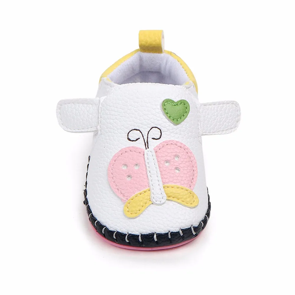 

Unisex Infant Baby Shoes First Walkers Soft Soled PU Leather Crib Shoes Newborn Moccasins Toddler Boy Sneakers Booties #9