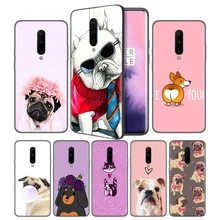 Pitbull Pomeranian Soft Black Silicone Case Cover for OnePlus 6 6T 7 Pro 5G Ultra-thin TPU Phone Back Protective