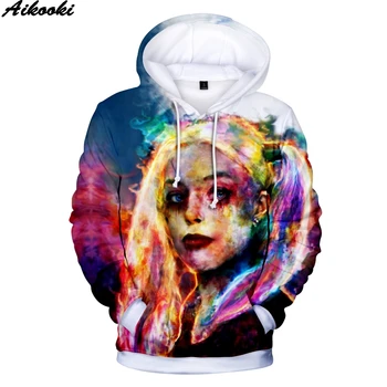 

fashion Suicide Squad 3D Hoodies sweatshirt men/women long sleeve autumn winter warm Suicide Squad Pullovers streetwewar clothes