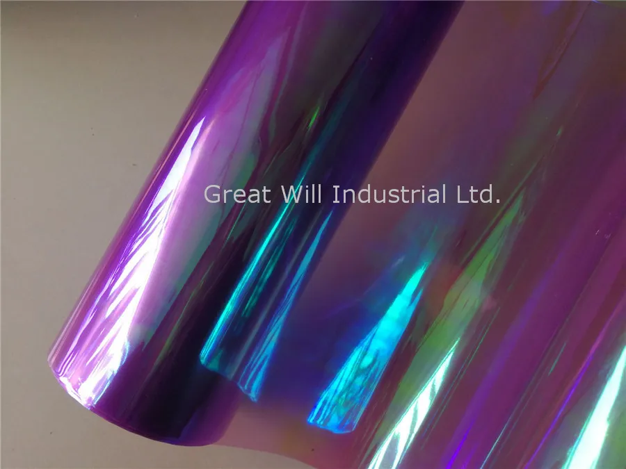 *Galaxy Chameleon Neo Chrome Pink Headlight Taillight Fog Light Vinyl Tint Film