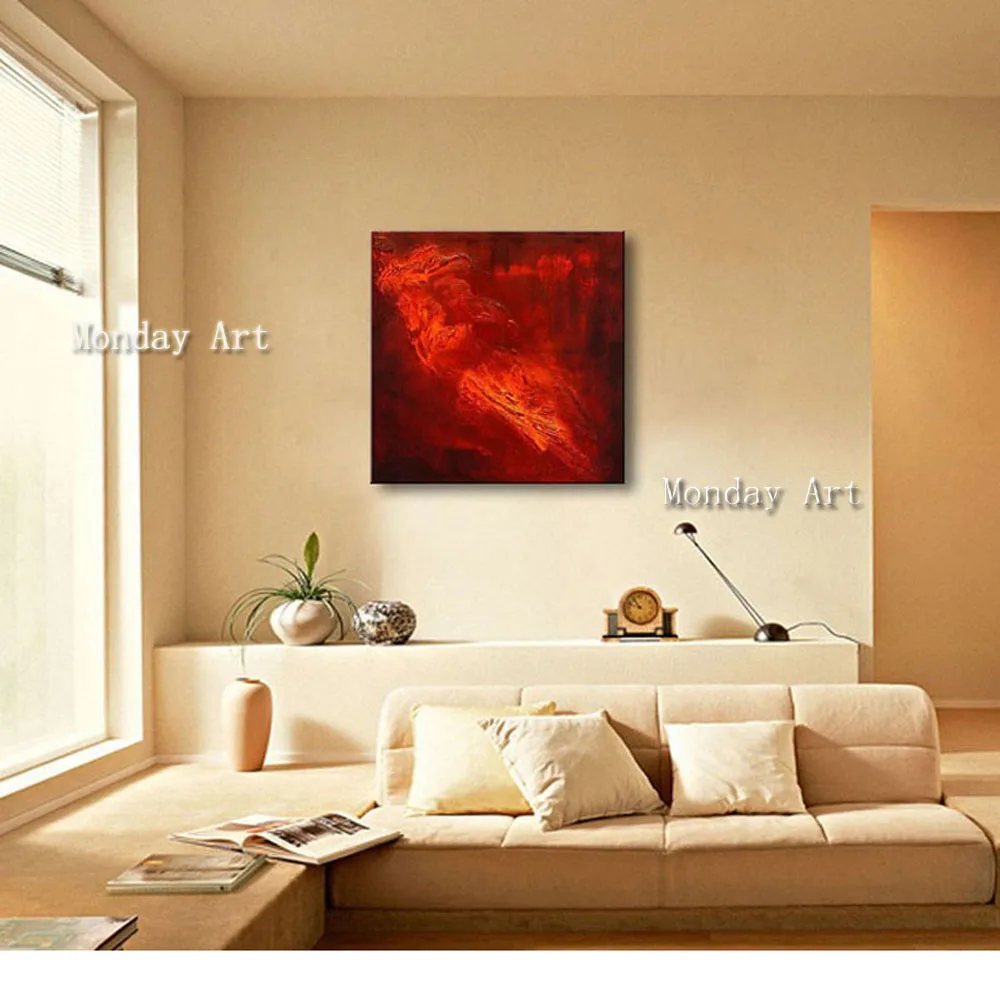 RR Unique-gift-Modren-Handpainted-abstract-pure-color-thick-oil-Home-Decor-Wall-Arts-Oil-Painting-for (4)