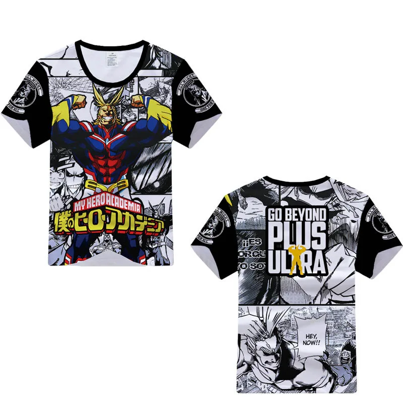 Cosroad Boku No My Hero Academia Cosplay T Shirt Midoriya Izuku All Might Costumes Men and Women Short Sleeve Summer T-shirts 1 (2)