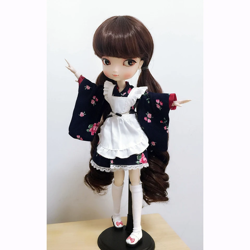 Парик для куклы Allaosify BJD двойной хвост Русалка завитки 1/3 гигантский малыш