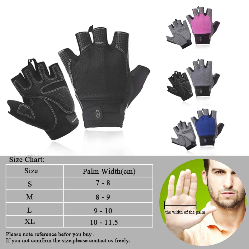 ARBOT Body Building Fitness Glove Wright Lifting Sports Luvas Breathable Half Finger Crossfit Gym Gloves Cycling for Men