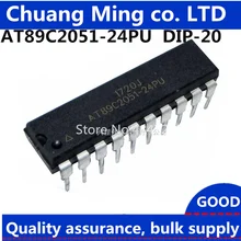 50 шт./лот AT89C2051-24PU AT89C2051 DIP-20 импортировать новые товары для дома 89C2051