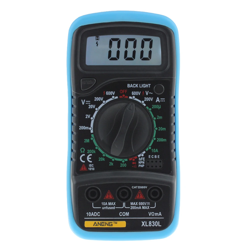 

Digital LCD Multimeter 1999 Precise Handheld Electric AC/DC Voltmeter Ammeter Current Resistance Digital Mutimeter Probe Clamp