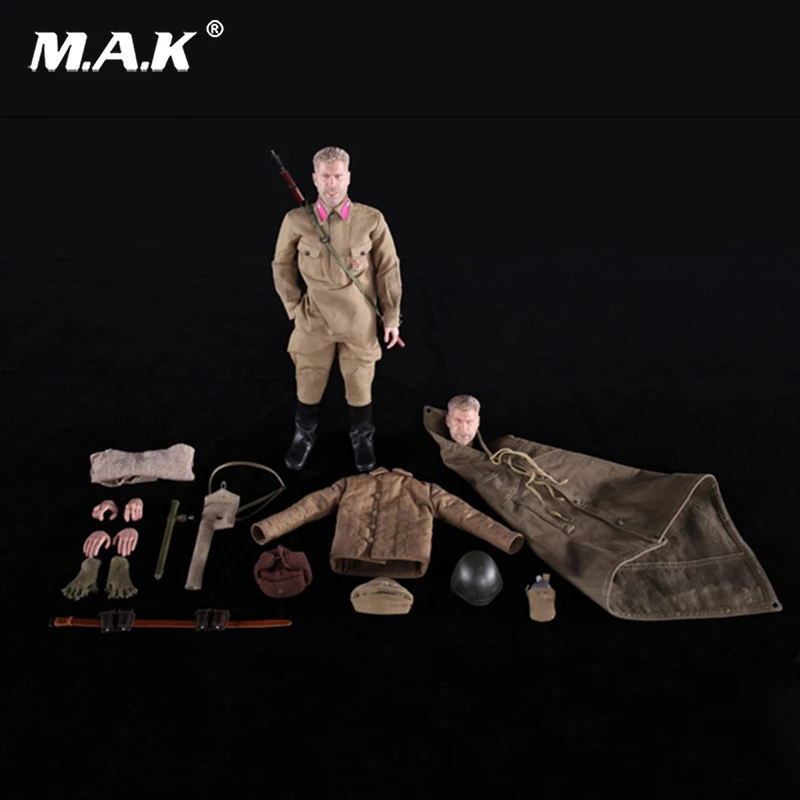 

For Collection 1/6 Scale DID R80102 WWII Russian Sniper Battle of Stalingrad Koulikov Ron Perlman with 2 heads full set