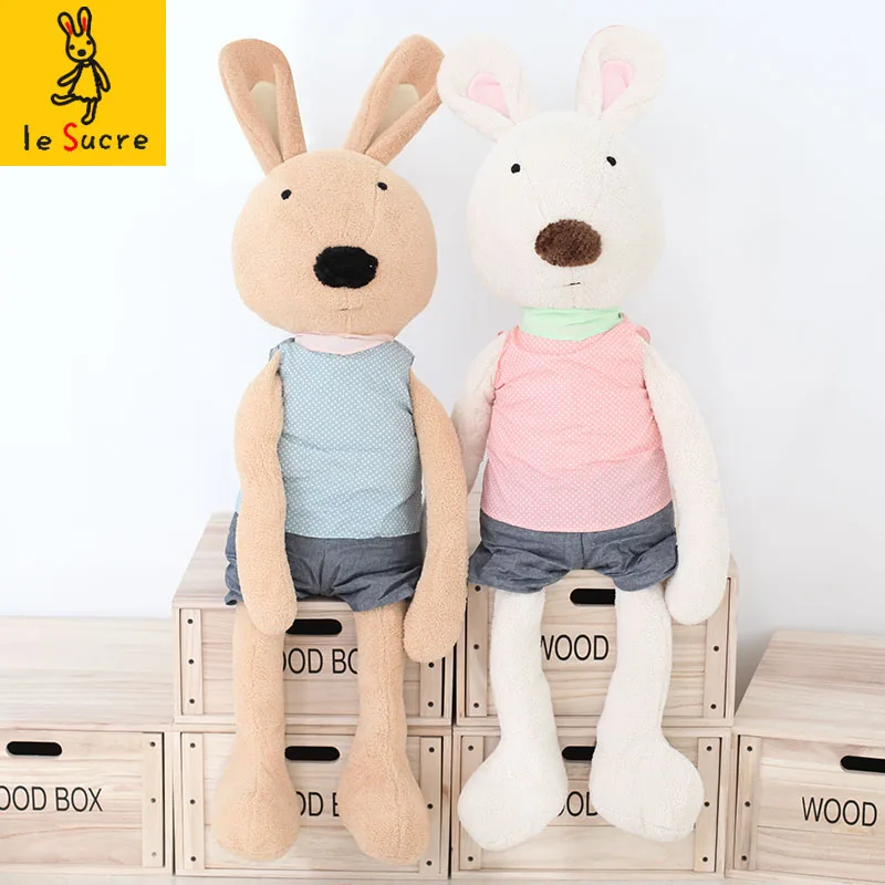 Бесплатная доставка 30/45/60/90 см Kawaii Dot Le Sucre Кролик Плюшевая Кукла мягкая игрушка
