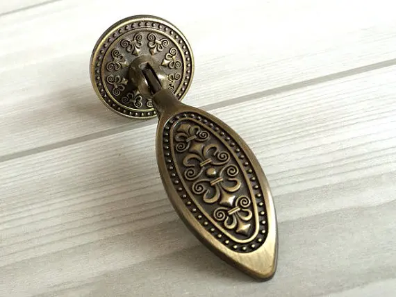 Tear Drop Dresser Drawer Handles Antique Bronze / Kitchen ...