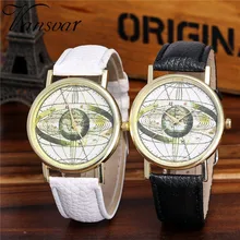 Vansvar Watch Candy Color Planetary pattern Male And Female Strap Wrist Watch Stylish Unique Design Simple Style Watch M25