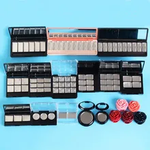 1 шт. пустых теней случае Губная помада Гигиеническая помада Сковородки тени для век Расчёски для волос пигмент Алюминий Палитры Сковородки многоразового Инструменты для путешествий коробка