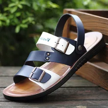 Мужская обувь; Новинка года; летние мужские сандалии с открытым носком; модная пляжная обувь; zapatos de hombre; уличные мужские сандалии