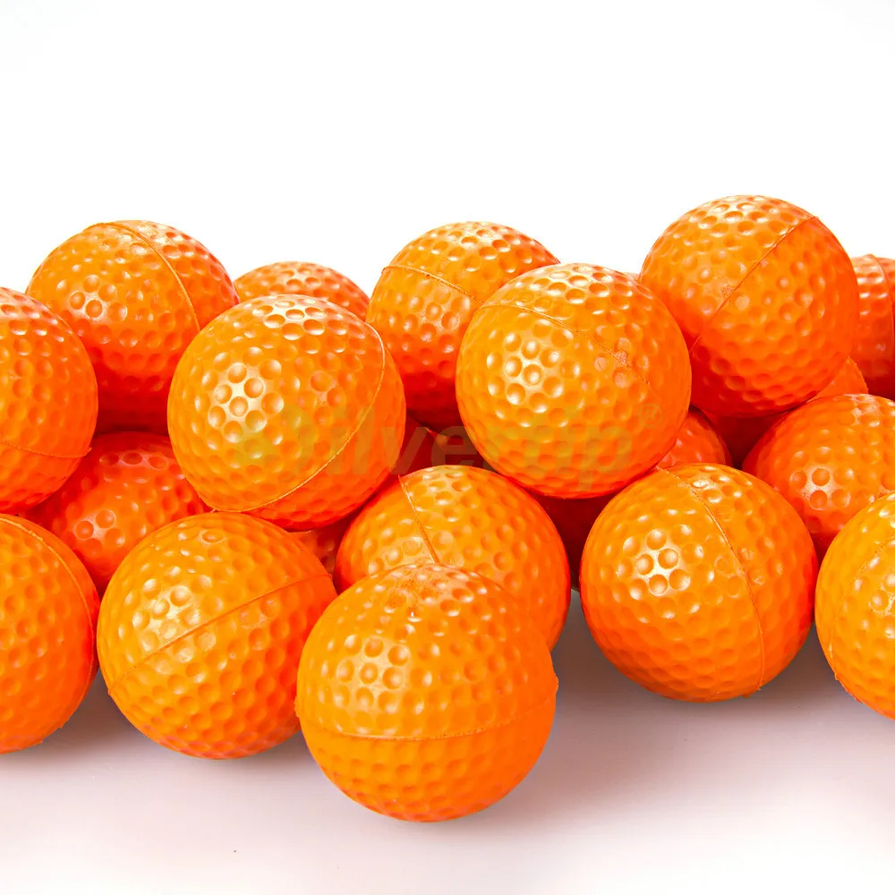 Free Shipping New 30pcs Orange PU Foam Golf Balls Sponge Elastic Indoor