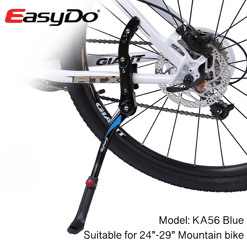 EasyDo 2"-29" MTB велосипедный кик-стенд 700C дорожный велосипед парковочные стойки горный велосипед подножка велосипедный боковой стенд Поддержка Регулируемая - Цвет: KA56 Blue