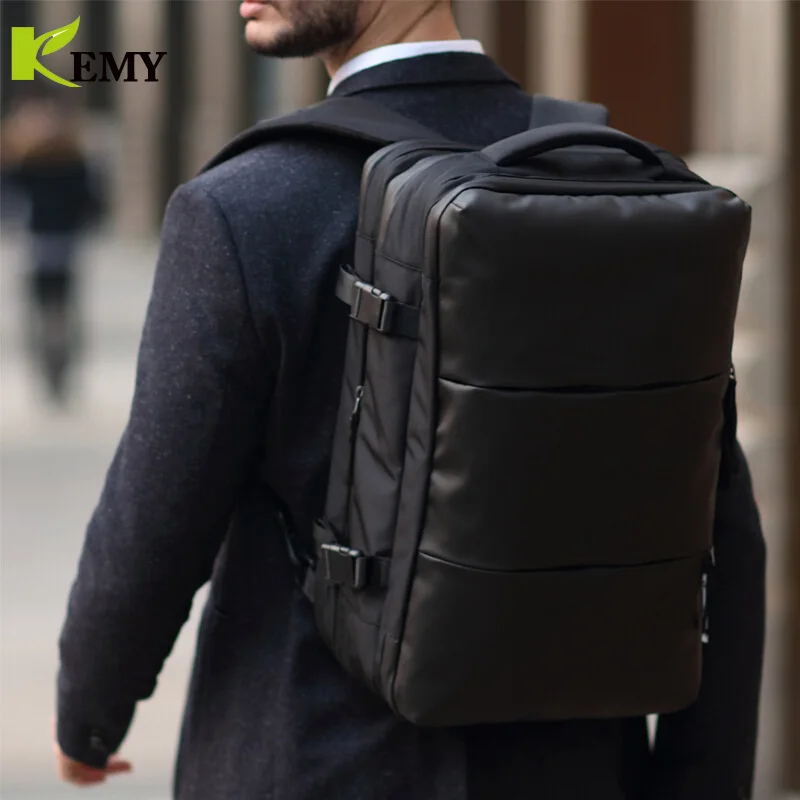 KEMY marca 2018 nuevos hombres del estilo coreano mochilas Fashion17 ordenador portátil Mochila escuela bolsas de viaje Casual Mochila impermeable