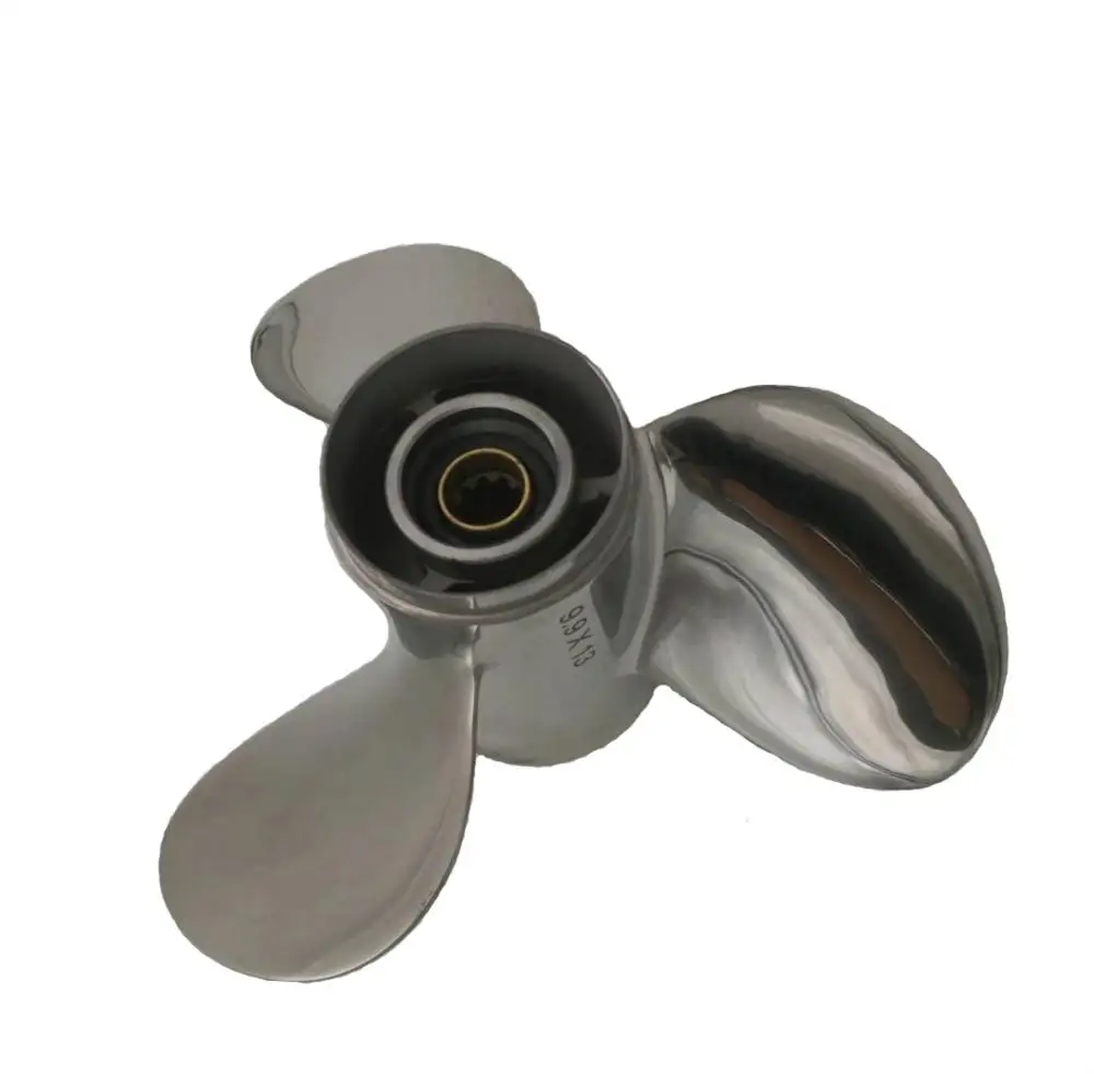 9.9x13 for 25HP-30HP for Tohatsu Outboard STAINLESS STEEL Propeller Tohatsu boat accessories marine propellers 9.9x13 for 25HP-30HP for Tohatsu Outboard STAINLESS STEEL Propeller Tohatsu boat accessories marine propellers