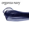 navy blue organza