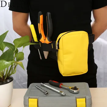 

DRELD Oxford Cloth Waterproof Portable Tools Bag Pocket Hardware Kit Storage Carrier Waist Pouch Professional Electricians Tool