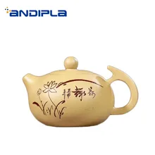 280 мл аутентичный китайский чайник для заварки чая Фиолетовый Глиняный заварочный чайник нарисованный вручную цветок трава узор НЕОБРАБОТАННАЯ руда Duan Mud горшок Zisha чайная посуда художественные чайники