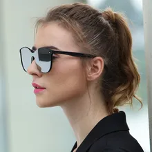 Longkeader женские поляризованные солнцезащитные очки кошачий глаз ночного видения HD зеркальные отражающие мужские солнцезащитные очки для вождения