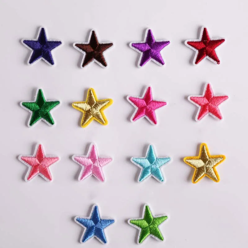 

1Pcs Star Embroidery Patch Heat Transfers Iron On Sew On Patches for Clothing DIY Clothes Stickers Decorative Appliques 47309