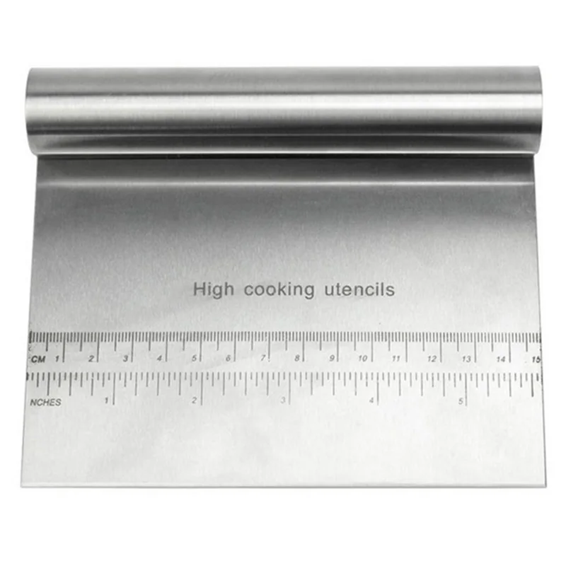 

Pizza Dough Scraper Stainless Steel Baking Pastry Spatulas Fondant Cake Cutter Tools LAD-sale