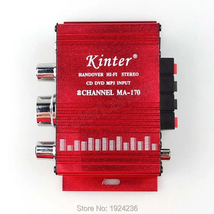 Amplificador de Potência para Carro Kinter Moda Mini Função Hi-fi Estéreo 12v Motocicleta Barco Casa Nova Qualidade Superior Bom Preço Ma170 2ch 9 Kinter ma170 moda mini 2ch função hi-fi