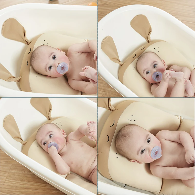 Baby Bath Support Pad Portable Air Cushion Bed Non-Slip Bathtub Mat