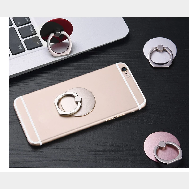 1Pcs 360 Degree Finger Ring Mobile Phone Smartphone Stand Holder For iPhone 7plus Samsung Smart Phone IPAD MP3 Car Mount Stand