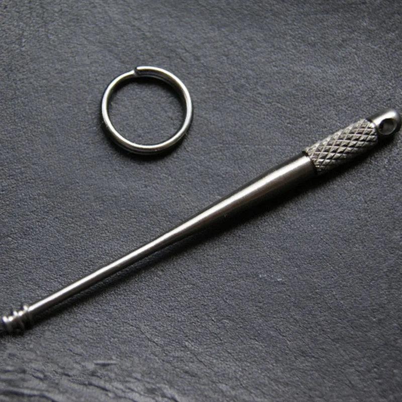 EDC переносной титановый сплав спиральные ушные палочки для удаления восковой кюретки Очиститель для здоровья ушные палочки инструменты для ушей палочки чистящие средства