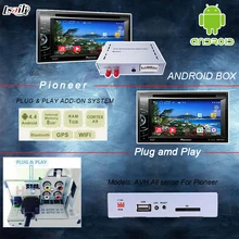 Универсальный Android 6,0 gps навигационная коробка для pioneer блок с литым экраном bluetooth wifi
