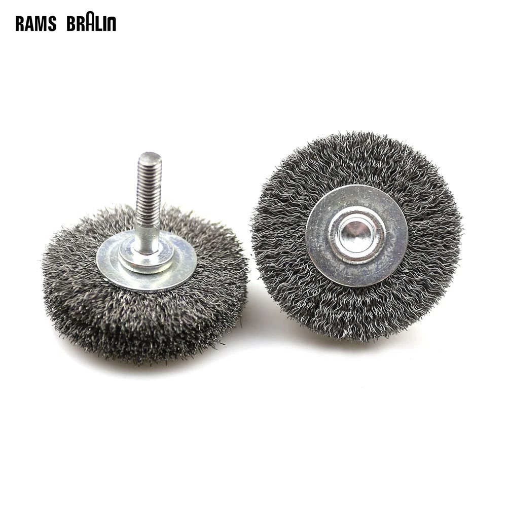 1 piece 50mm*M6 Mounted Steel Wire Grinding Wheel Air Sander Tool Metal