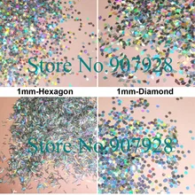 60 грамм x лазерный Серебряный(круглый+ полоски+ шестигранник+ бриллиант) устойчив к растворителям блестящей формы для украшения ногтей и лака для ногтей