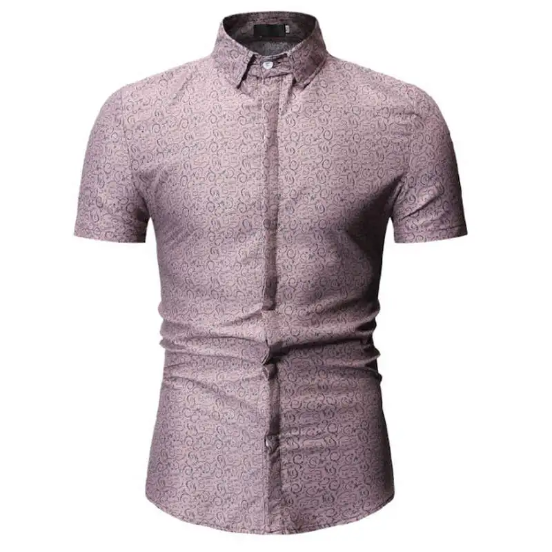 Новые летние мужские рубашки с коротким рукавом slim Fit Camisa Masculina Повседневное мужские рубашки Социальное модные Chemise homme M-3XL