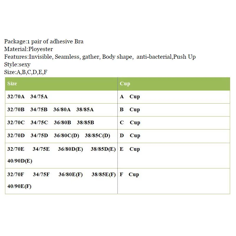 Wechery Plunge U Sexy Invisible Adhesive Bra brassiere Strapless Bra Push Up Bralette Sexy Bras for Bikini Wedding Party Dress